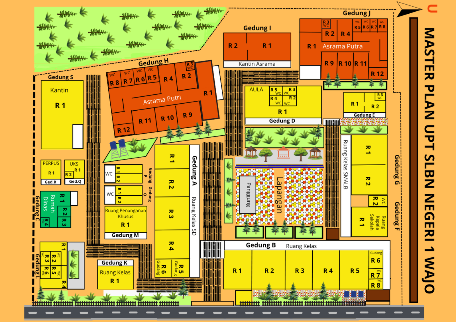 Master Plan SLB Negeri 1 Wajo